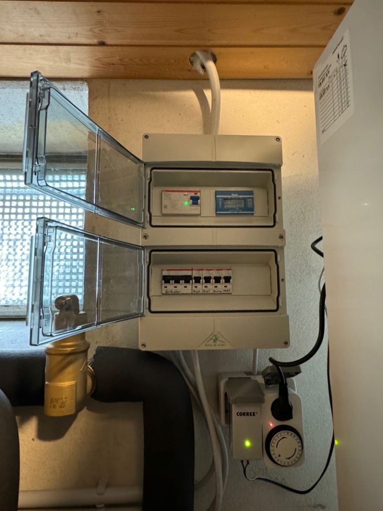 Neue Elektroverteilung für Weishaupt Wärmepumpe in Hagen